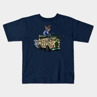 Surfing in the Turtle Van Kids T-Shirt